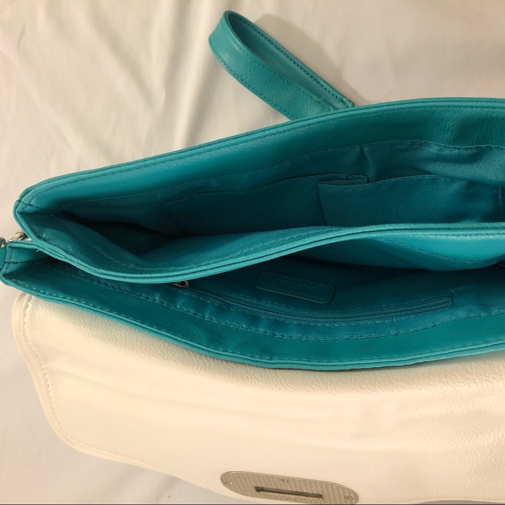 Blue and white Apt. 9 shoulder strap bag - Picture 3 of 5